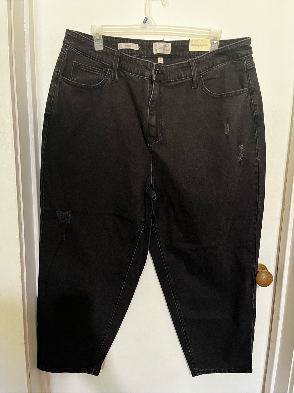 Universal Thread Vintage Stretch Womens 20W Black Balloon Jeans New w Tags
